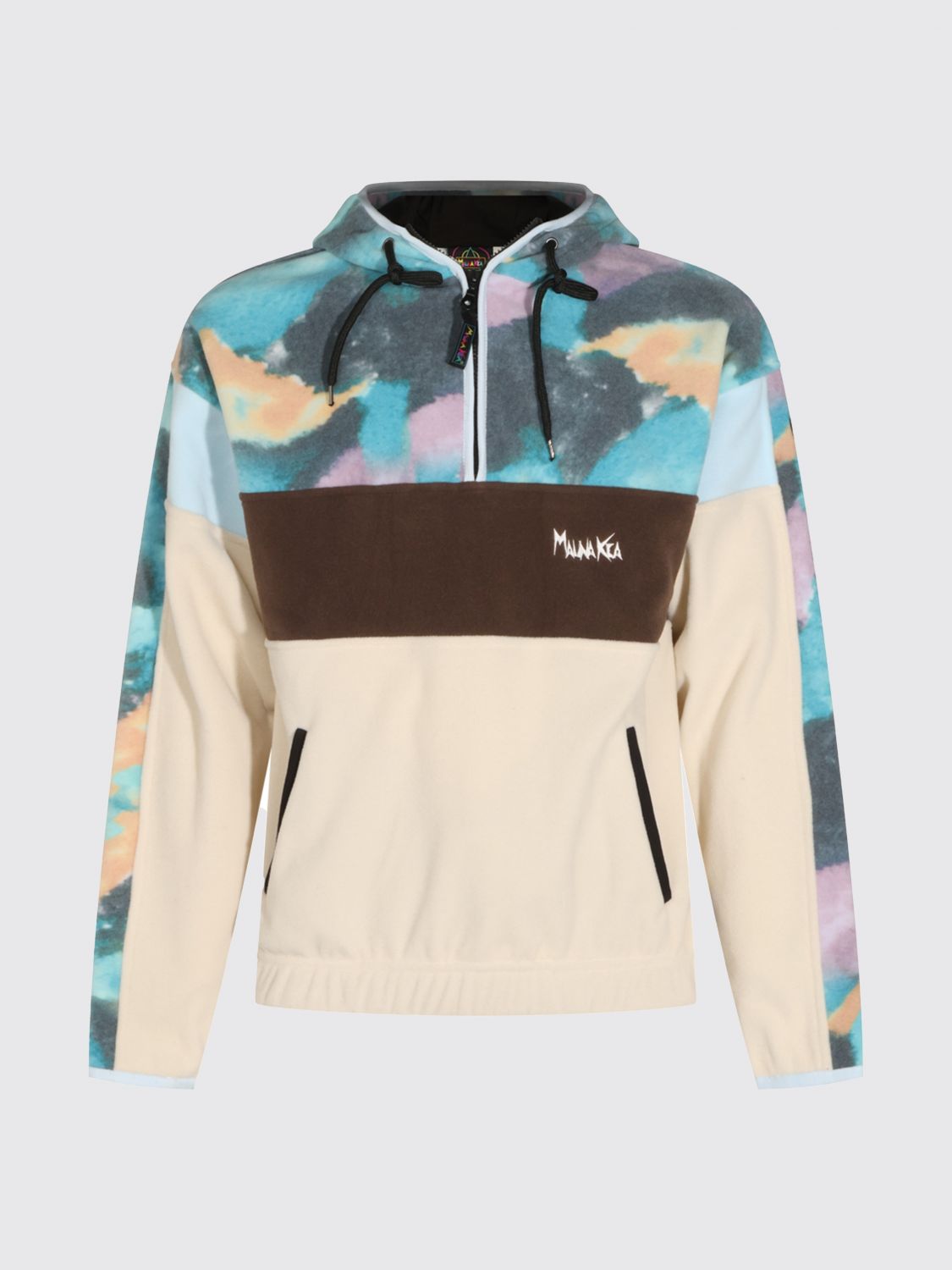 MAUNA KEA SWEATSHIRT: Mauna Kea Abstract Pattern Fleece Hooded Sweatshirt, Multicolor - Img 2