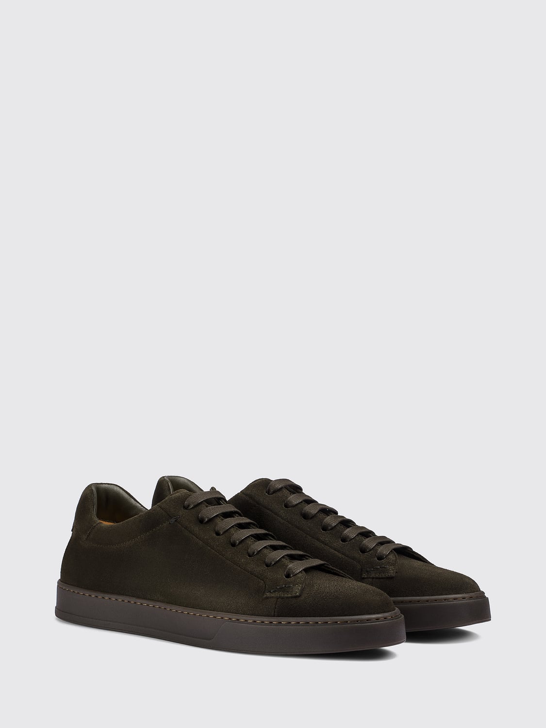 DOUCAL'S BASKETS: Baskets homme Doucal's, Vert Mousse - Img 2