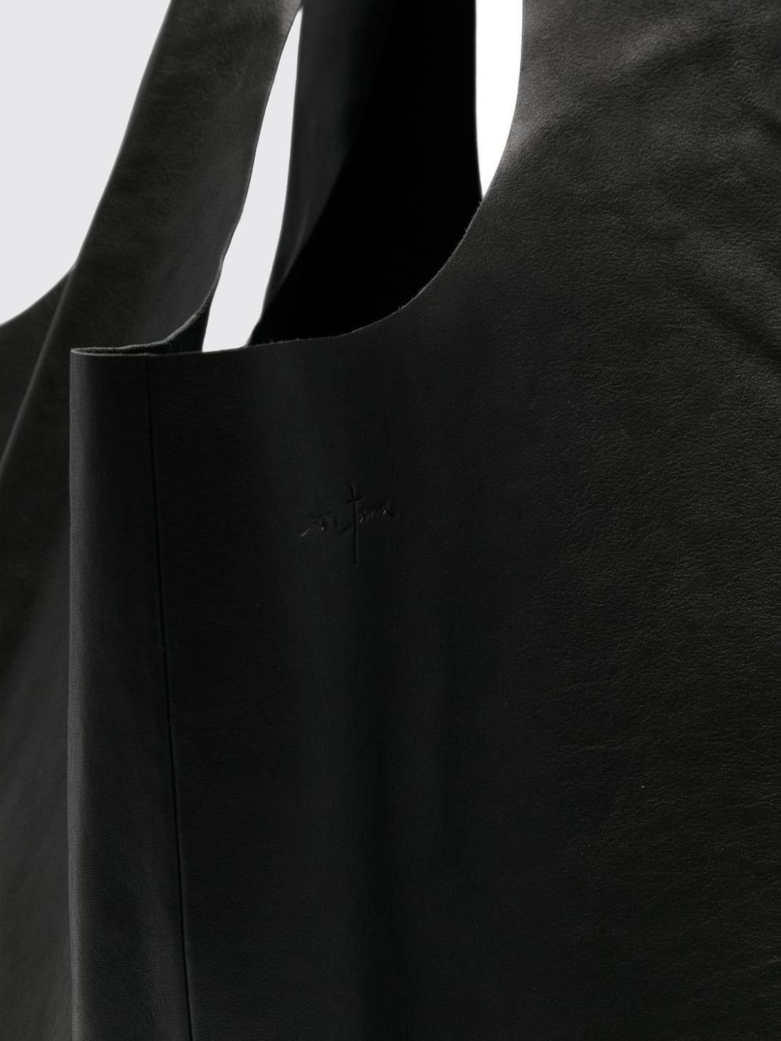 CORTANA TRAGETASCHE: Große Tote-Tasche Cortana aus glattem Lammleder mit doppeltem Griff und Lederinnenseite, Schwarz - Img 3