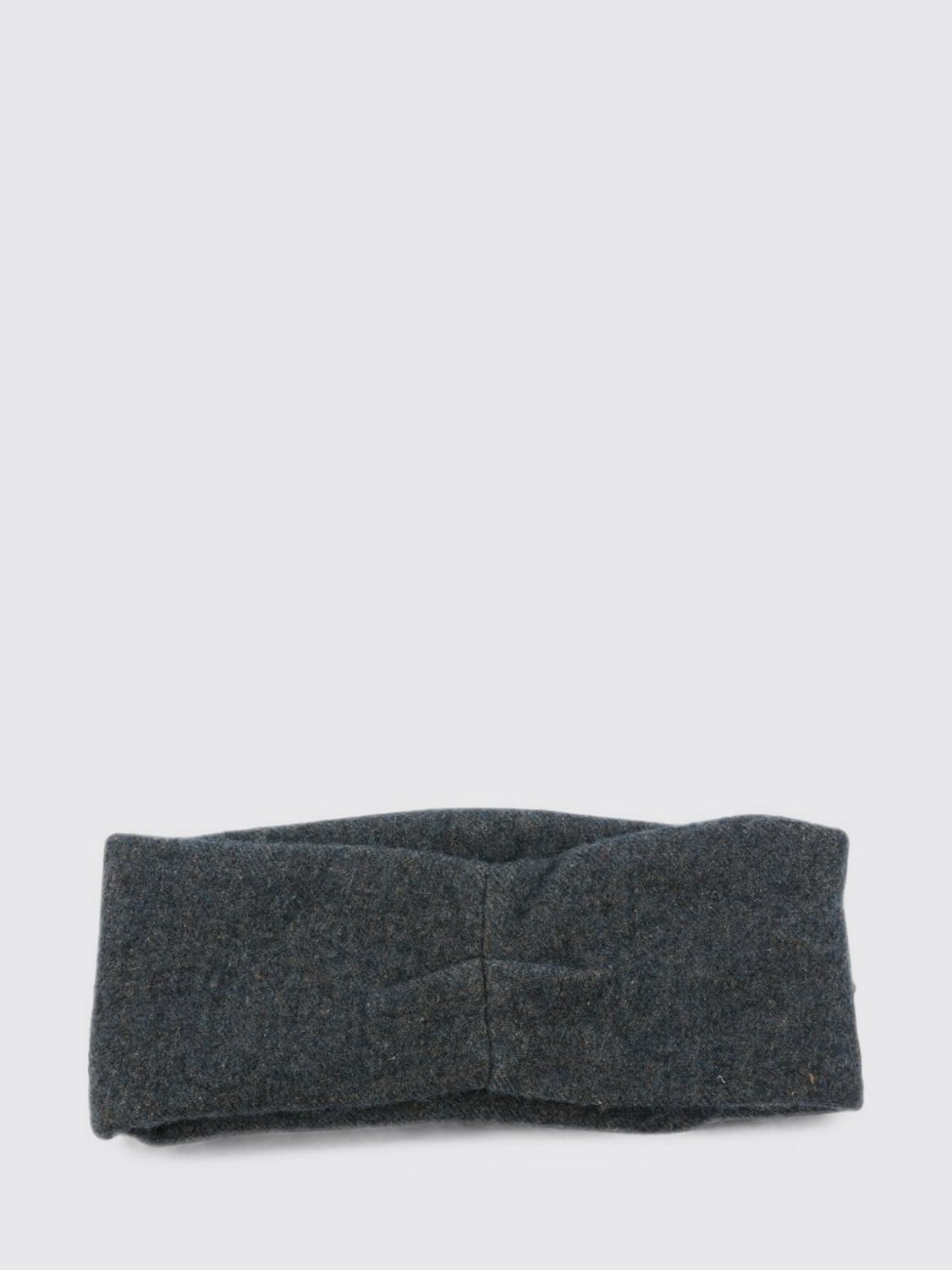 CORTANA FERMACAPELLI: Fascia per capelli Cortana in misto lana e cotone dal design minimal, Blue Navy - Img 2