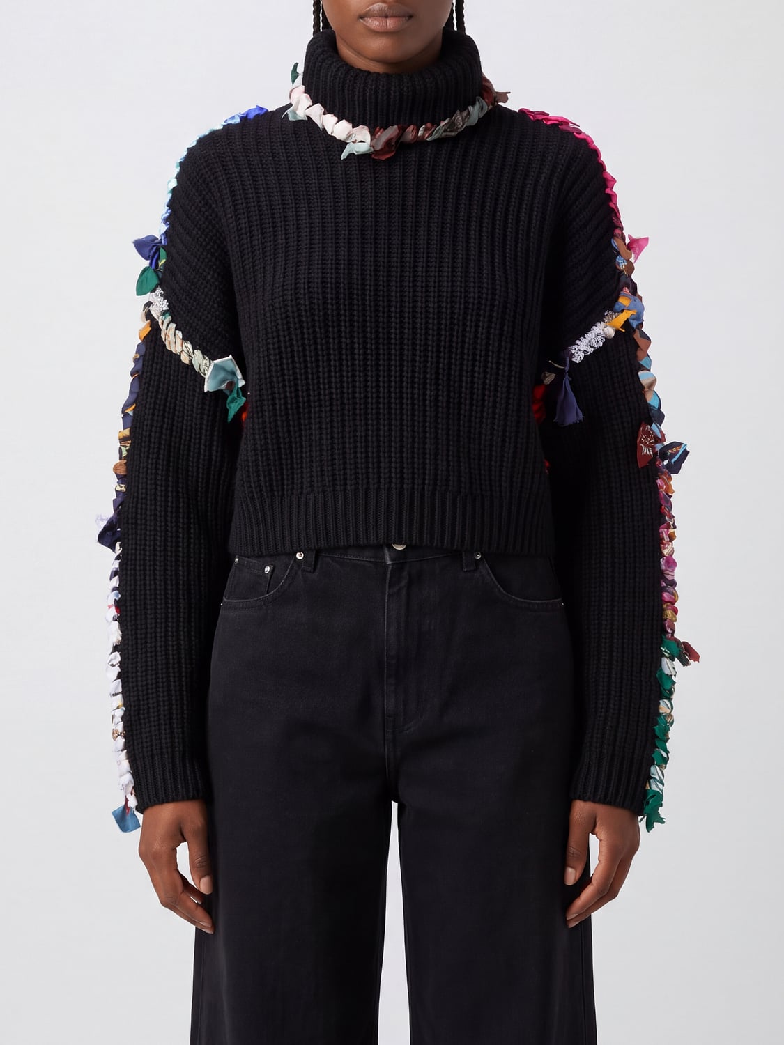 MARINE SERRE PULLOVER: Pullover damen Marine Serre, Schwarz - Img 1