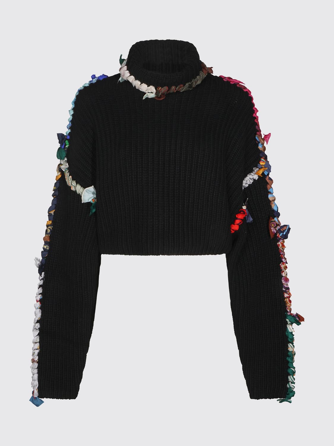 MARINE SERRE PULLOVER: Pullover damen Marine Serre, Schwarz - Img 2