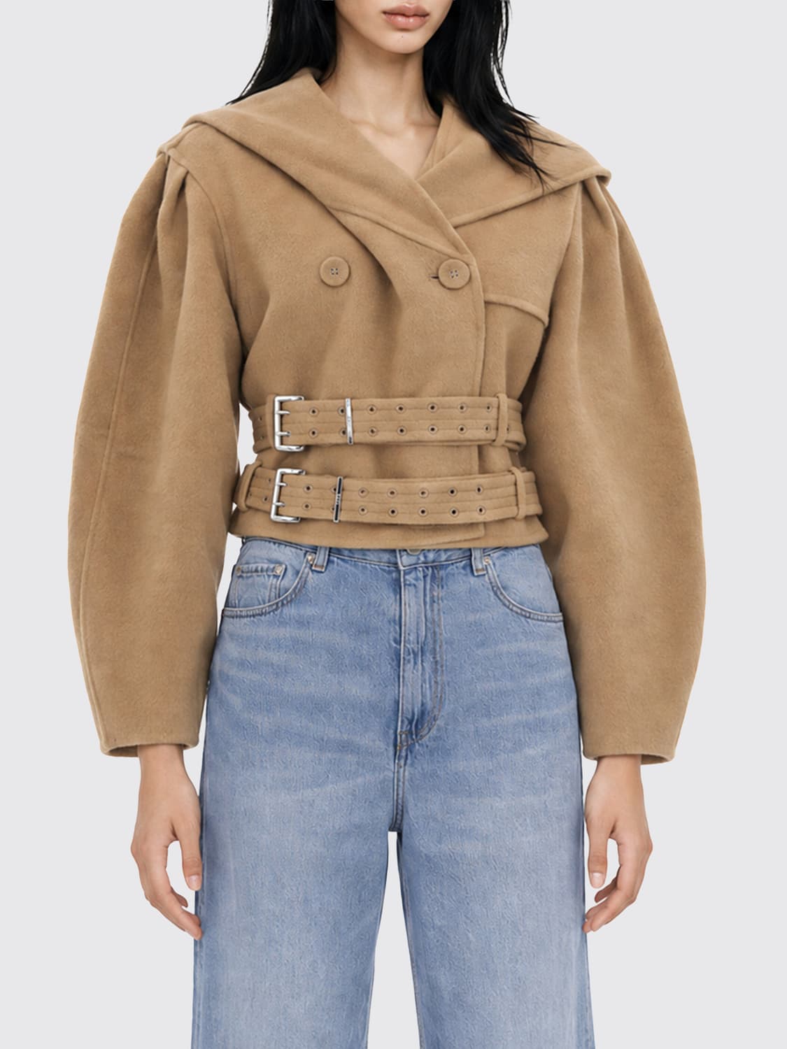 GANNI COAT: Jacket woman Ganni, Multicolor - Img 1