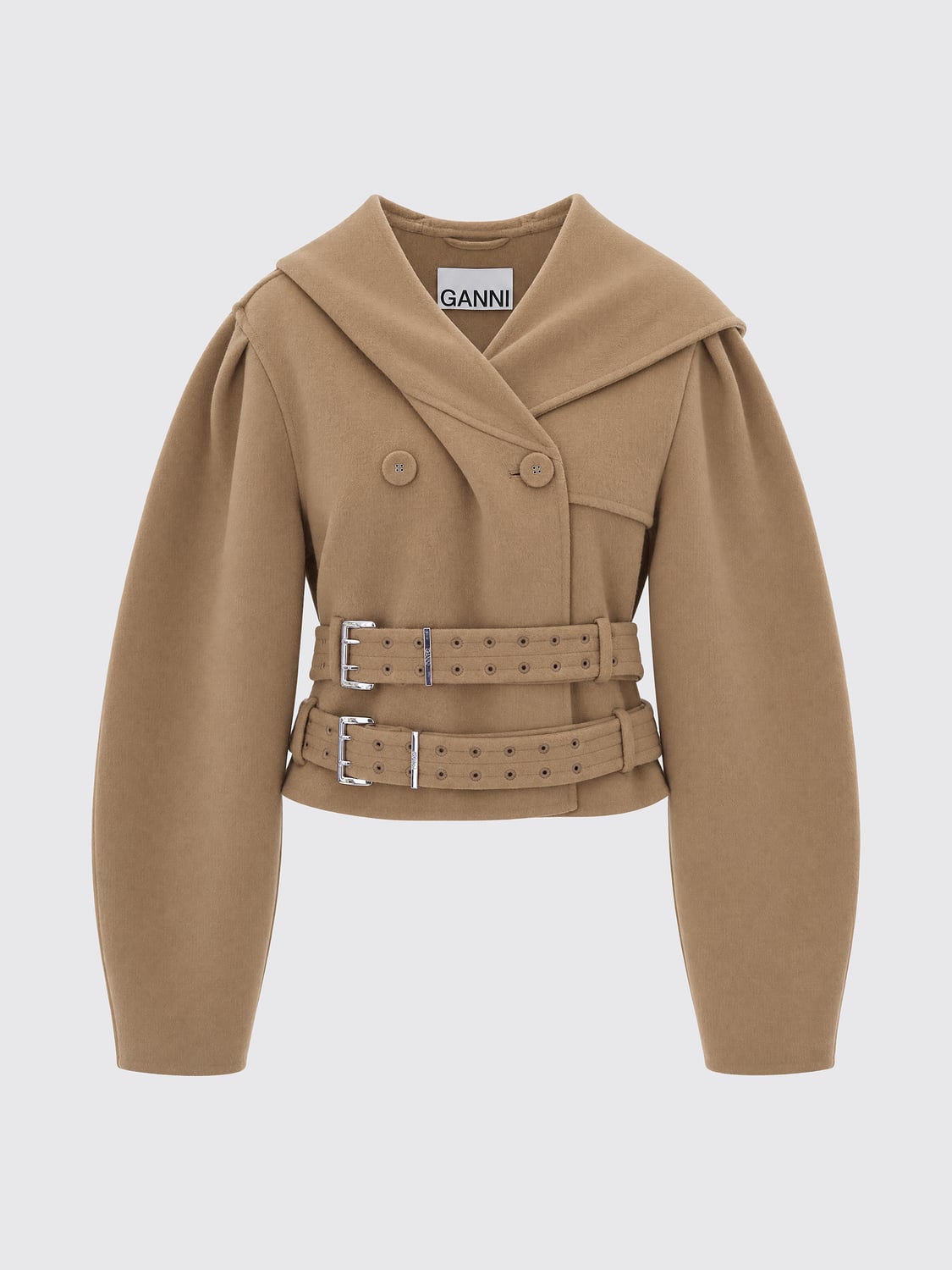 GANNI COAT: Jacket woman Ganni, Multicolor - Img 2