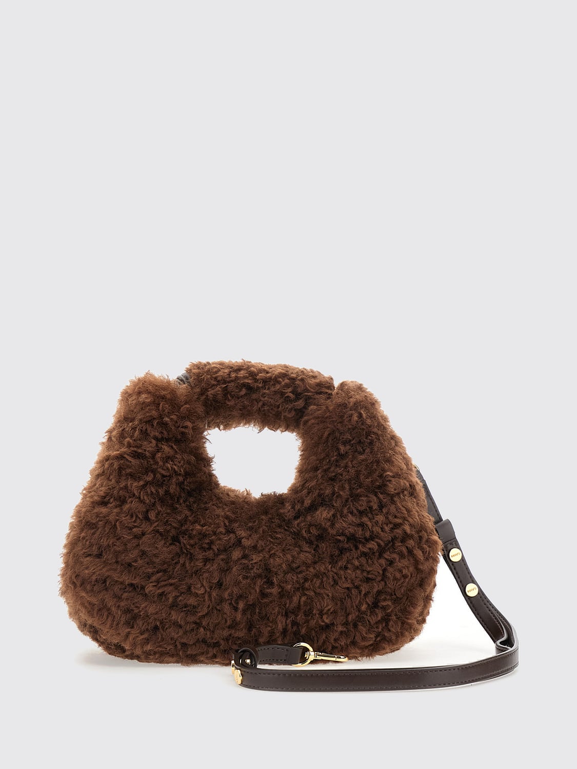 GANNI BOLSO DE MANO: Bolso de mano mujer Ganni, Marrón - Img 2