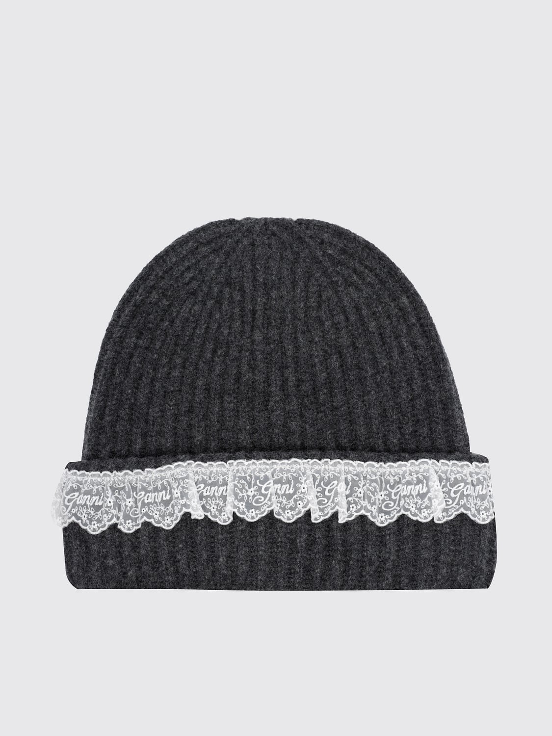 GANNI HAT: Hat woman Ganni, Grey - Img 1