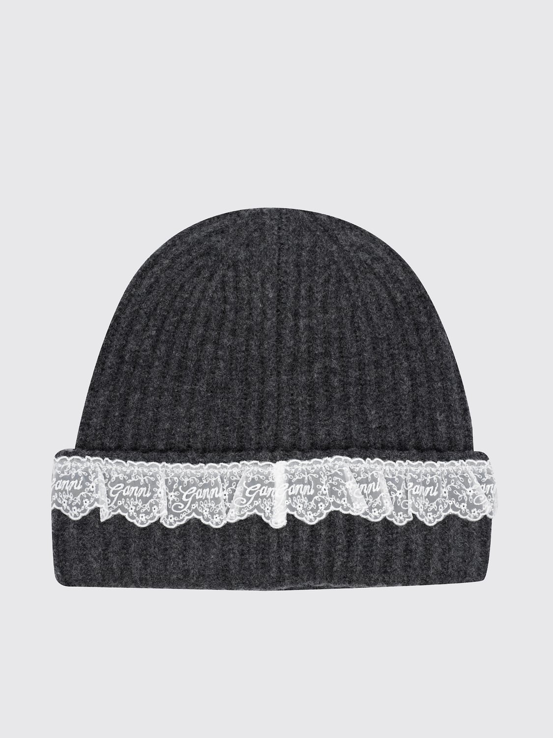 GANNI HAT: Hat woman Ganni, Grey - Img 2