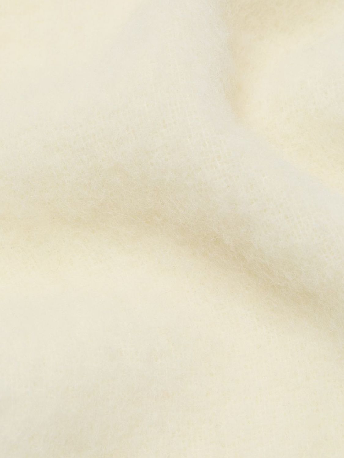 ACNE STUDIOS ÉCHARPE: Écharpe Acne Studios en mélange de laine et d'alpaga avec franges et logo brodé, Blanc - Img 2