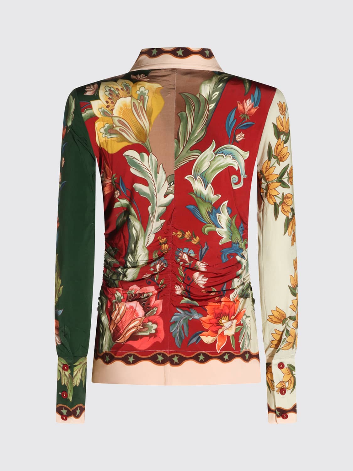 FARM RIO CAMICIA: Camicia Lunar Boho Farm Rio slim fit in viscosa stretch con stampa floreale, Fantasia - Img 3