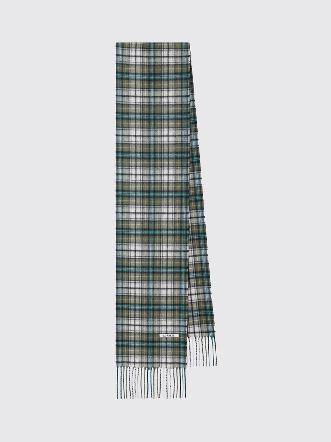 AURALEE SCARF: Scarf men Auralee, Green - Img 1
