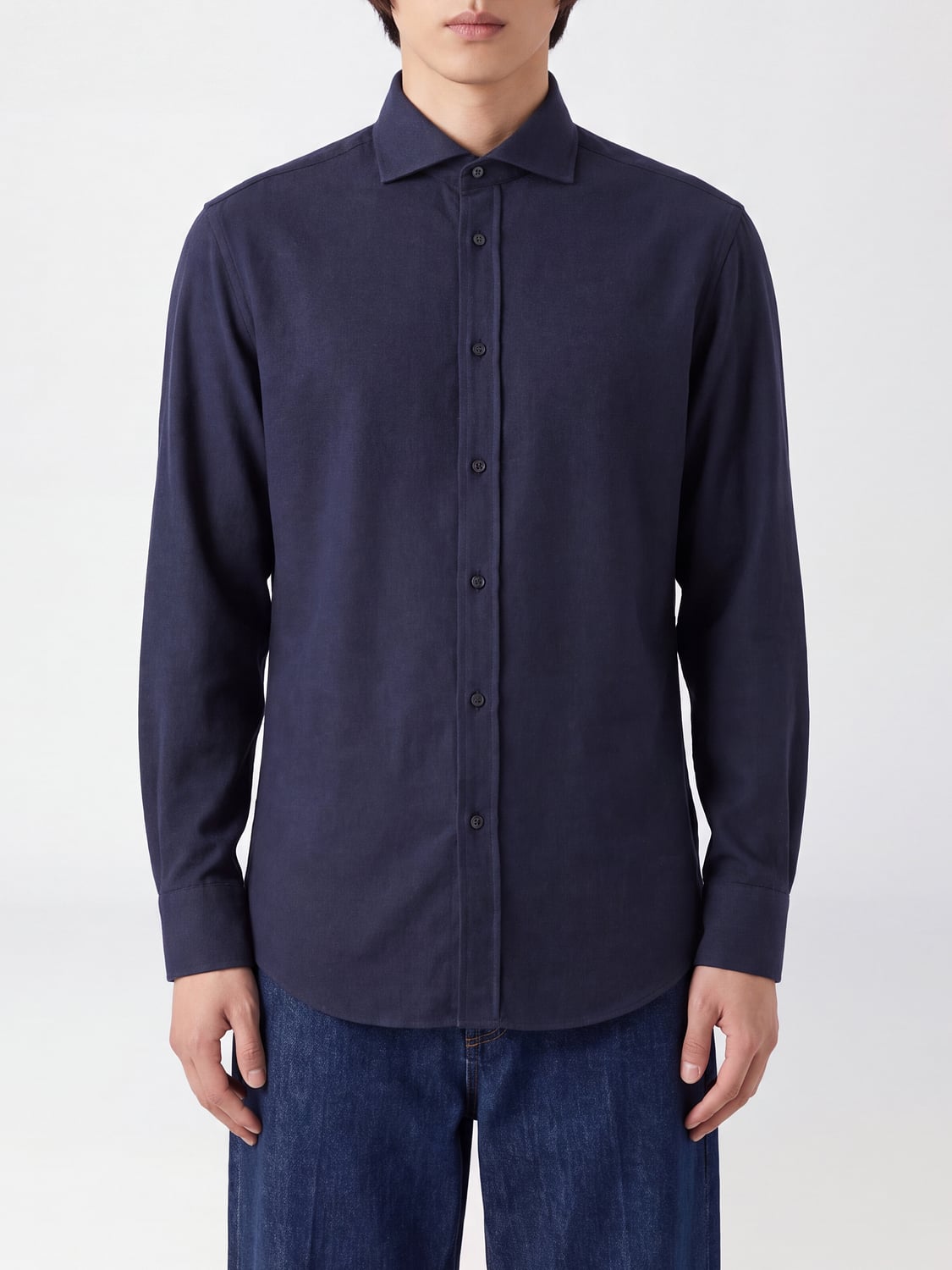 BRUNELLO CUCINELLI HEMD: Hemd herren Brunello Cucinelli, Navy - Img 1