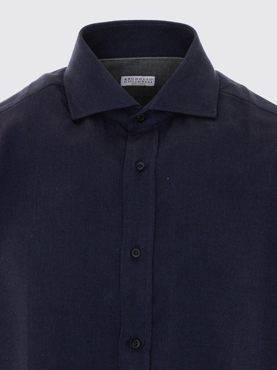 BRUNELLO CUCINELLI HEMD: Hemd herren Brunello Cucinelli, Navy - Img 4