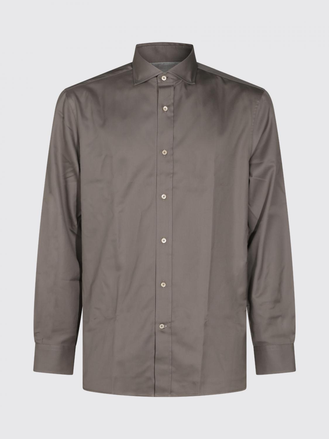 BRUNELLO CUCINELLI CAMICIA: Camicia uomo Brunello Cucinelli, Fango - Img 2