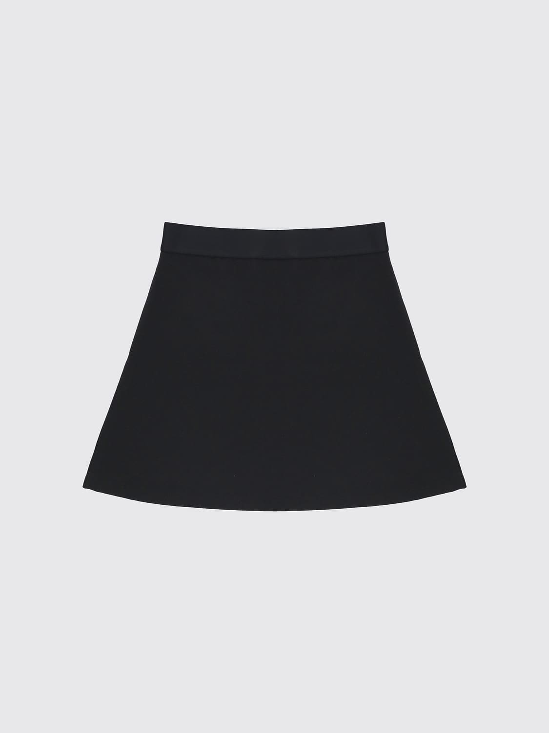 CALVIN KLEIN ROCK: Ausgestellter Rock mit hohem Bund von Calvin Klein für Mädchen aus Viskosemischung, Schwarz - Img 2