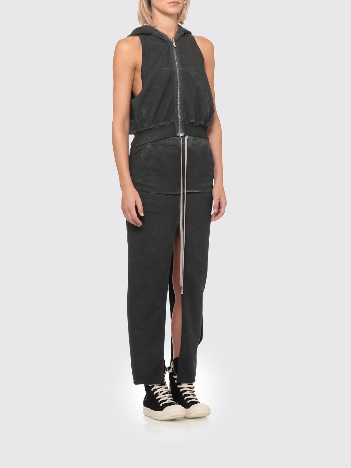 RICK OWENS DRKSHDW FALDA: Falda mujer Rick Owens Drkshdw, Gris - Img 2
