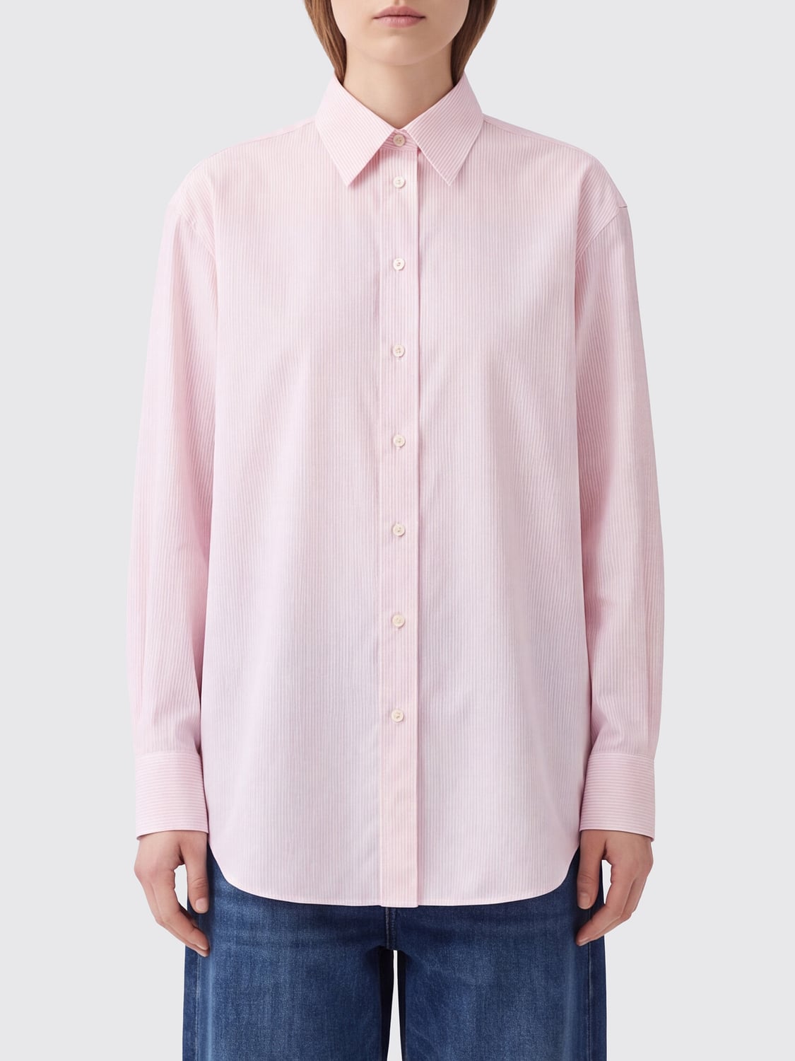 PHOEBE PHILO HEMDBLUSE: Hemdbluse damen Phoebe Philo, Pink - Img 1