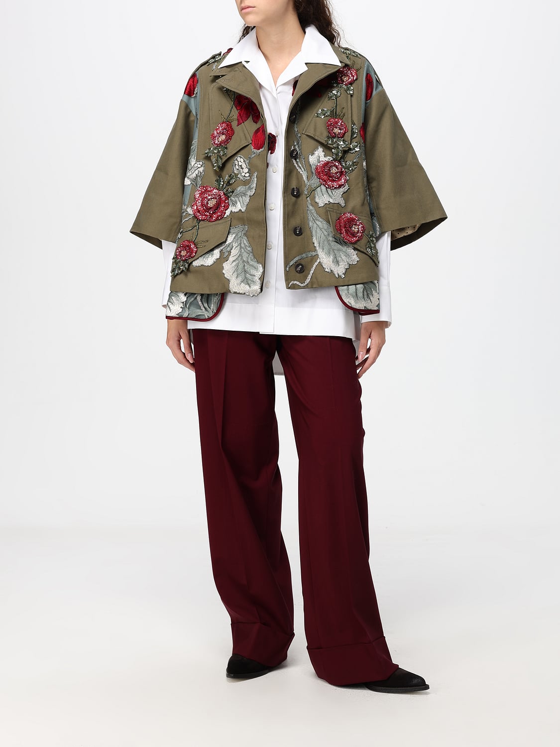 ANTONIO MARRAS HOSE: Hose damen Antonio Marras, Pflaume - Img 2