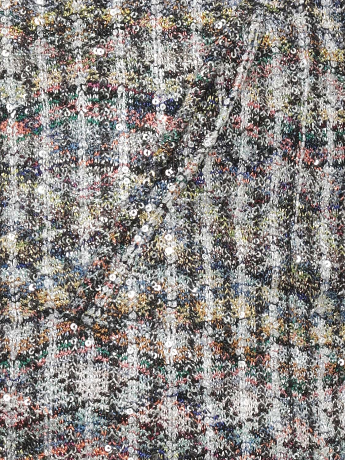 MISSONI HOSE: Weit geschnittene Hose Missoni mit Pailletten und mehrfarbigem Zickzackmuster, Bunt - Img 3