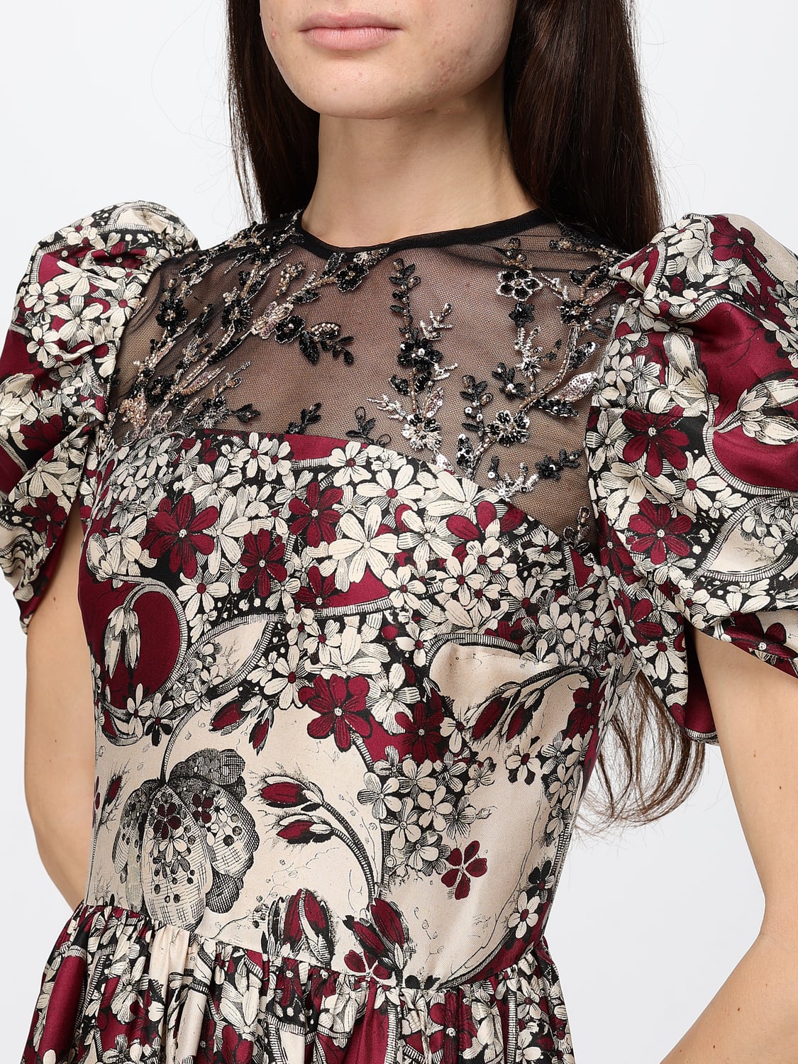 ANTONIO MARRAS KLEID: Kleid damen Antonio Marras, Burgunderrot - Img 4