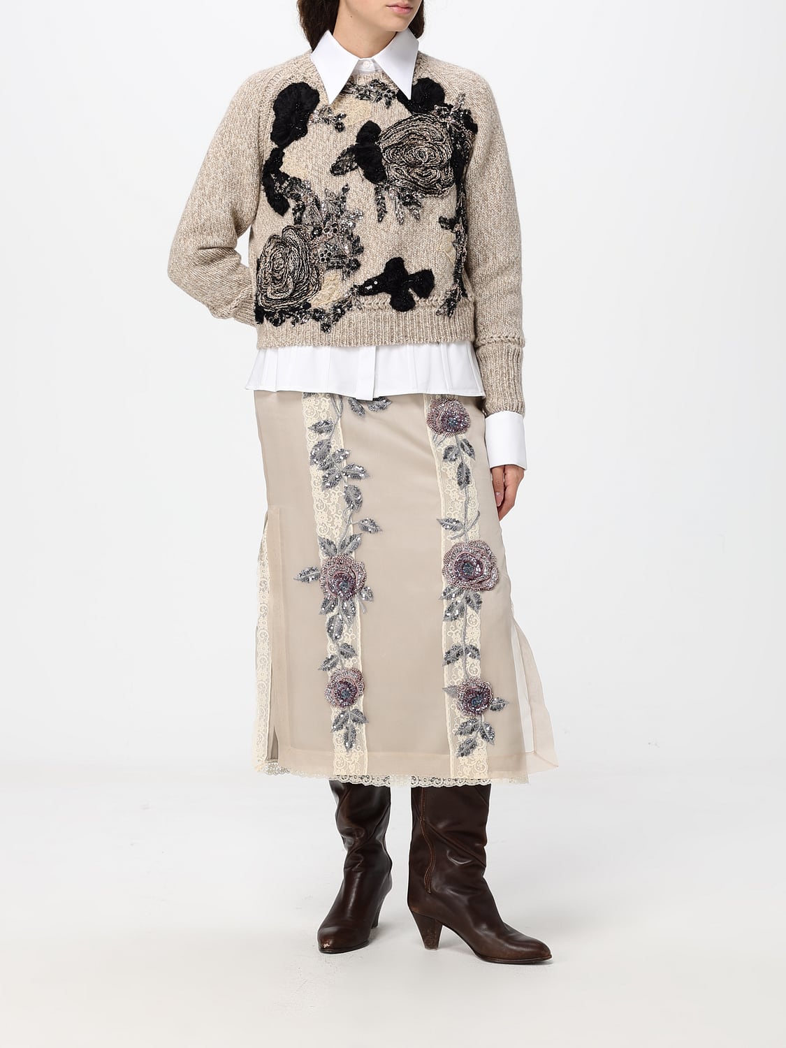 ANTONIO MARRAS PULLOVER: Pullover damen Antonio Marras, Beige - Img 2