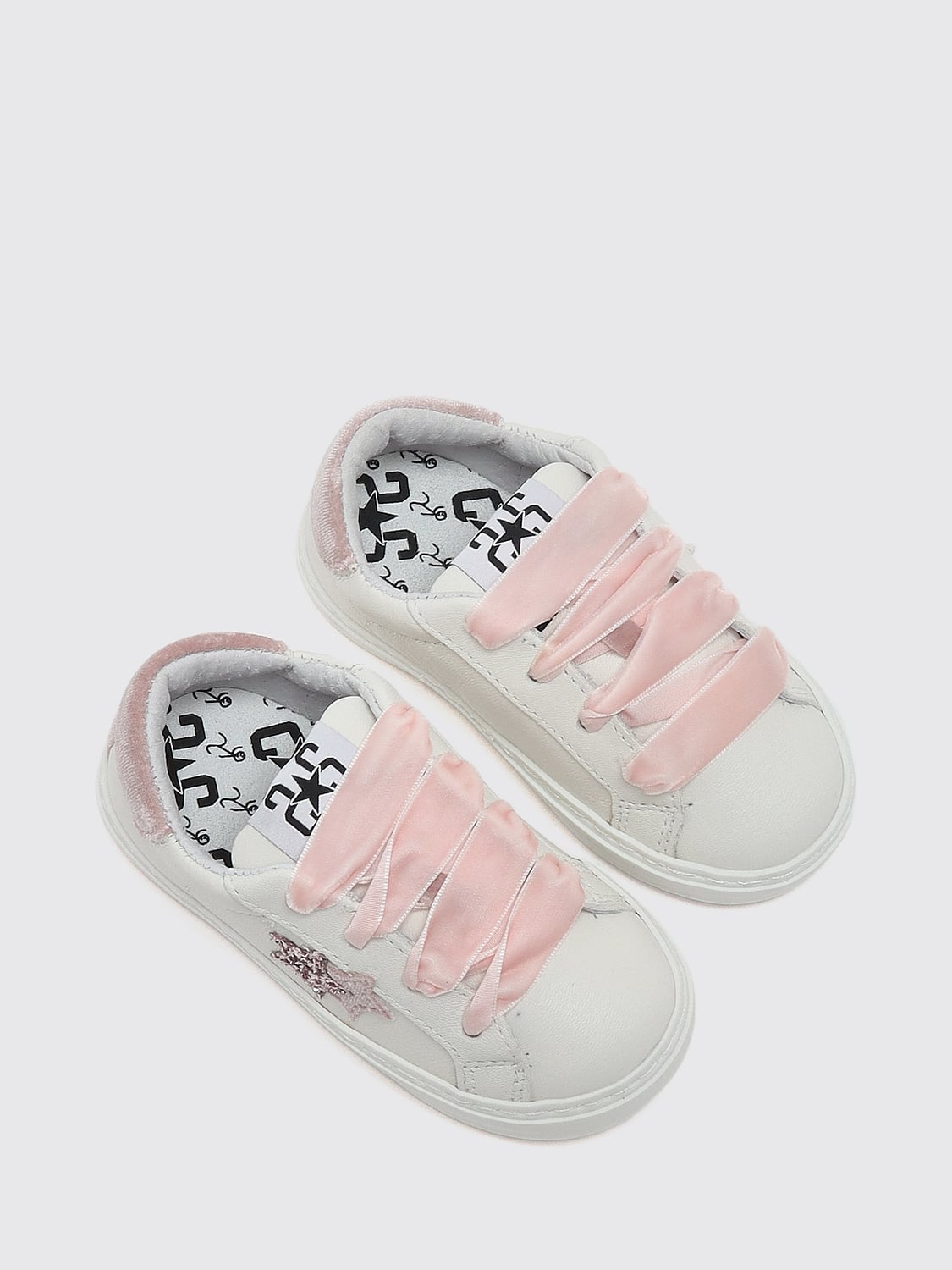 2 STAR BASKETS: Baskets enfant 2 Star, Blanc - Img 2