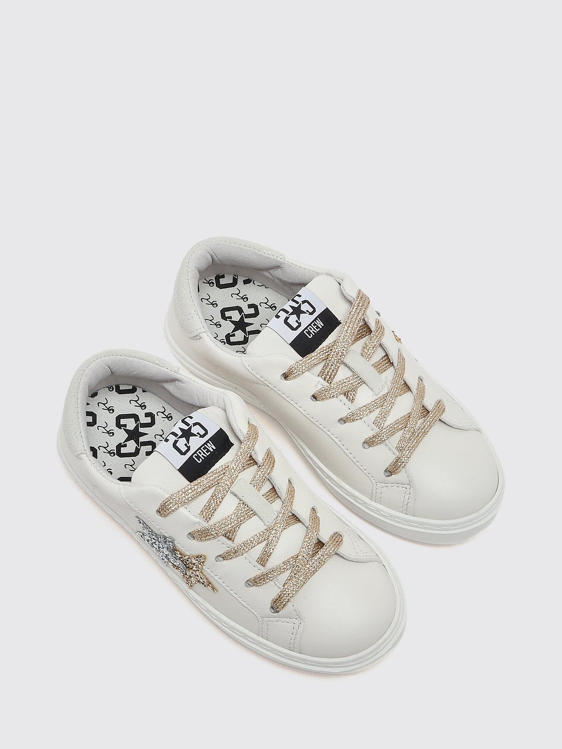 2 STAR BASKETS: Baskets enfant 2 Star, Blanc - Img 2