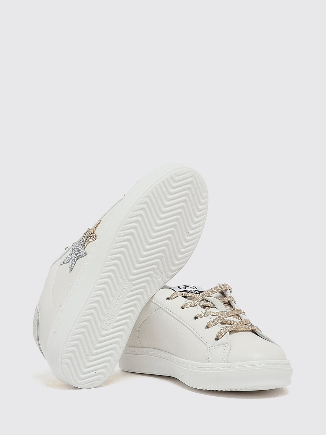 2 STAR BASKETS: Baskets enfant 2 Star, Blanc - Img 4