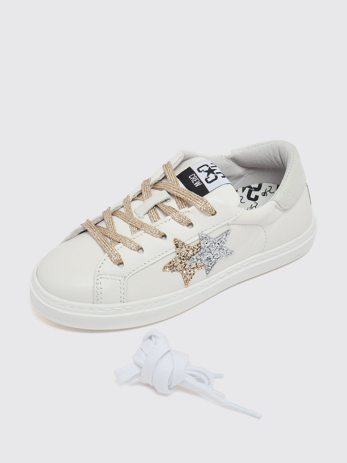 2 STAR BASKETS: Baskets enfant 2 Star, Blanc - Img 5