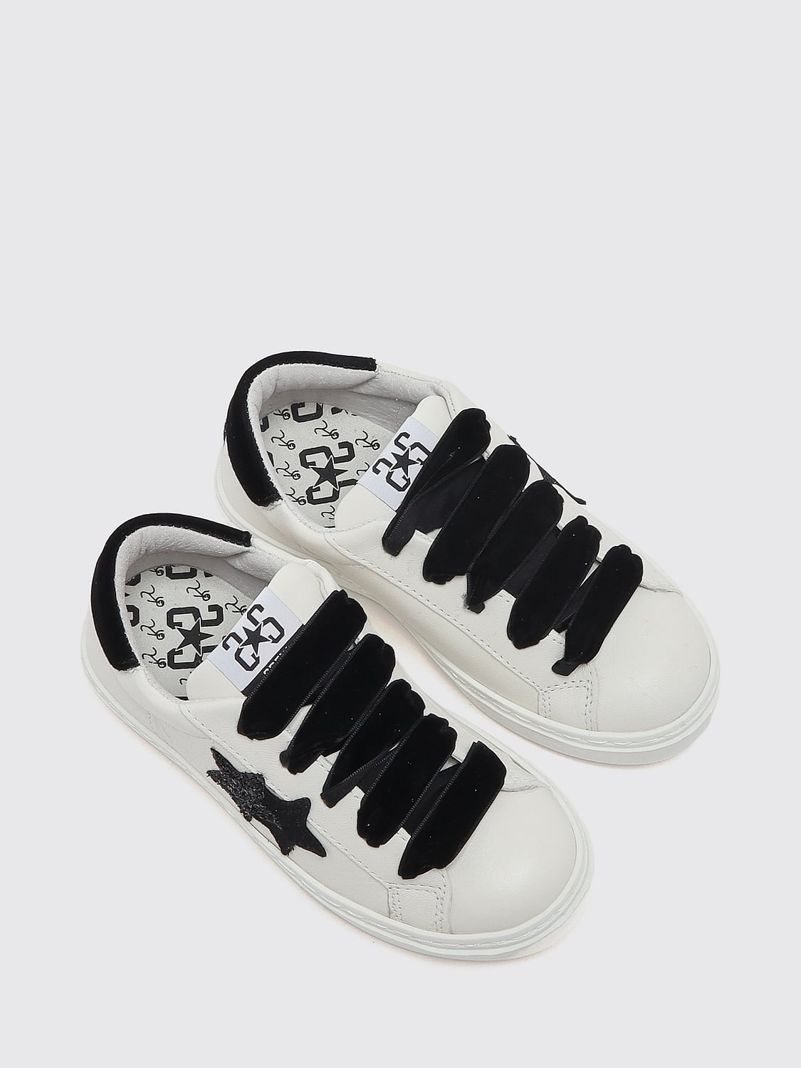 2 STAR BASKETS: Baskets enfant 2 Star, Blanc - Img 2