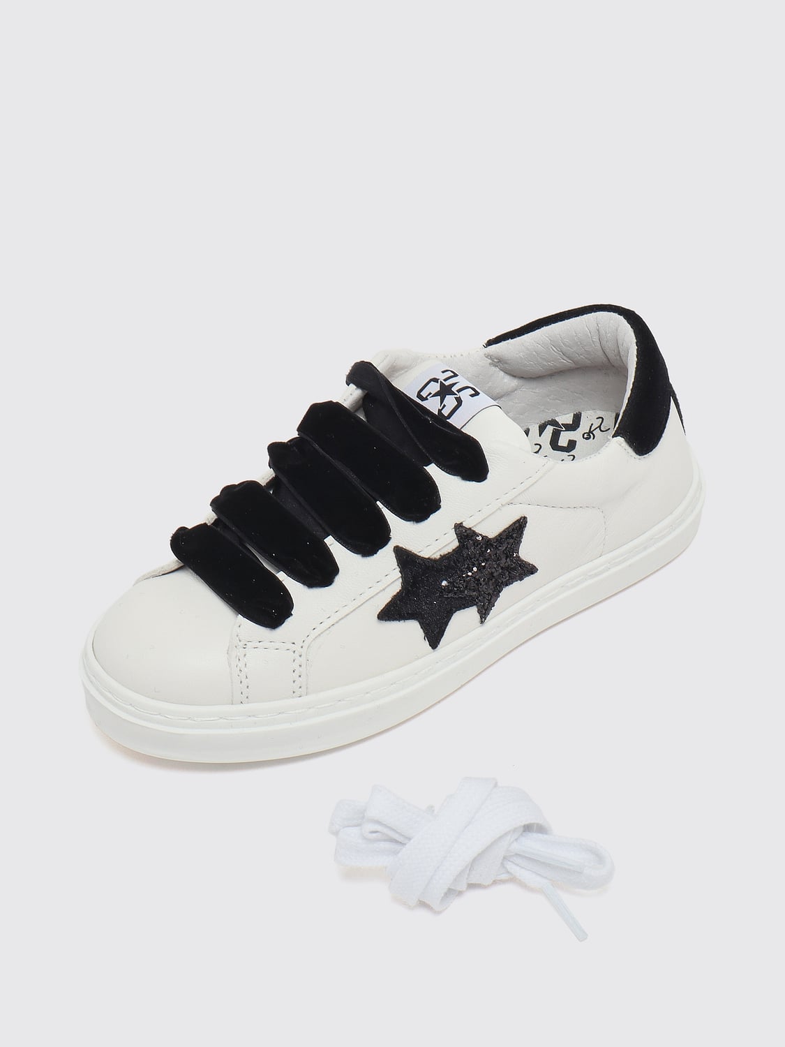 2 STAR BASKETS: Baskets enfant 2 Star, Blanc - Img 5