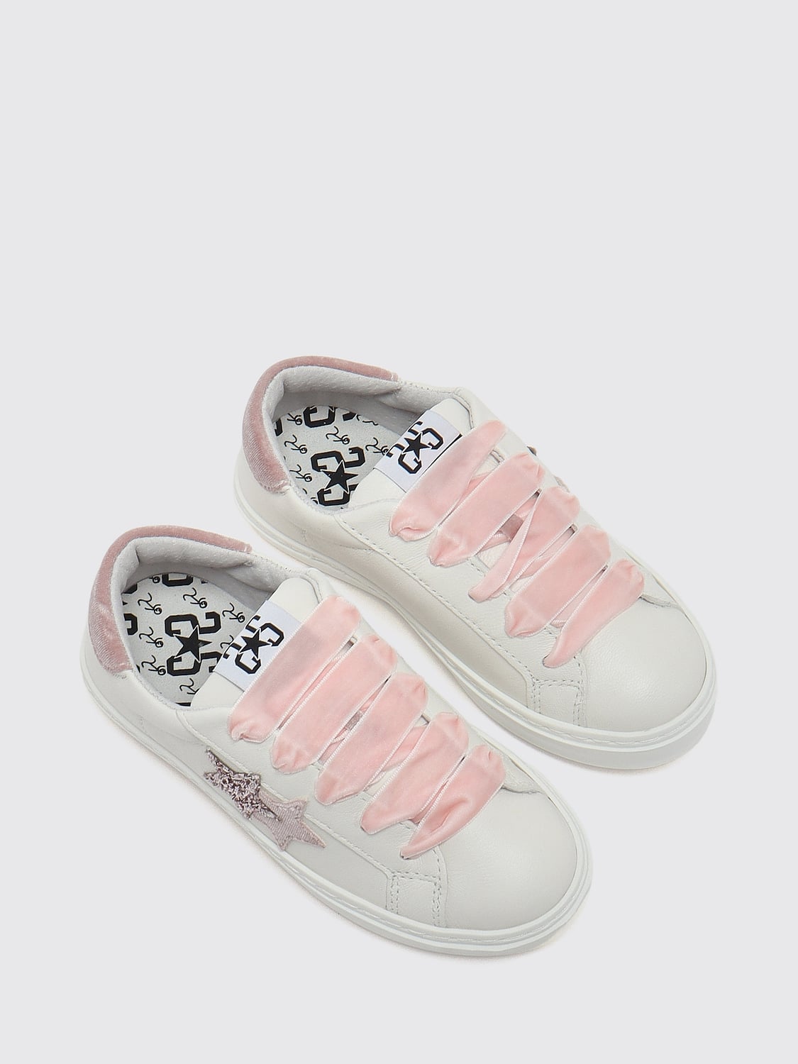 2 STAR BASKETS: Baskets enfant 2 Star, Blanc - Img 2
