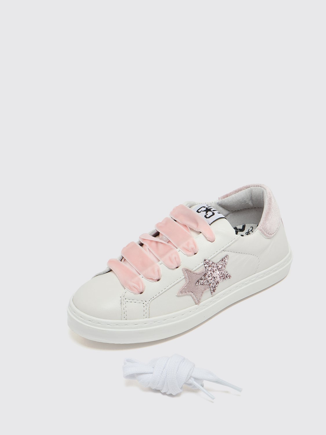 2 STAR BASKETS: Baskets enfant 2 Star, Blanc - Img 5