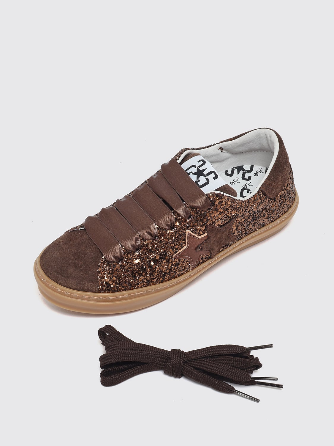 2 STAR SNEAKERS: Sneakers bambino 2 Star, Marrone - Img 5