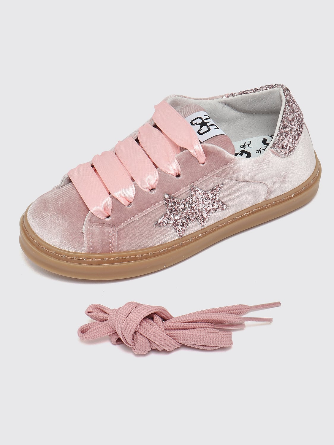 2 STAR BASKETS: Baskets enfant 2 Star, Rose - Img 4