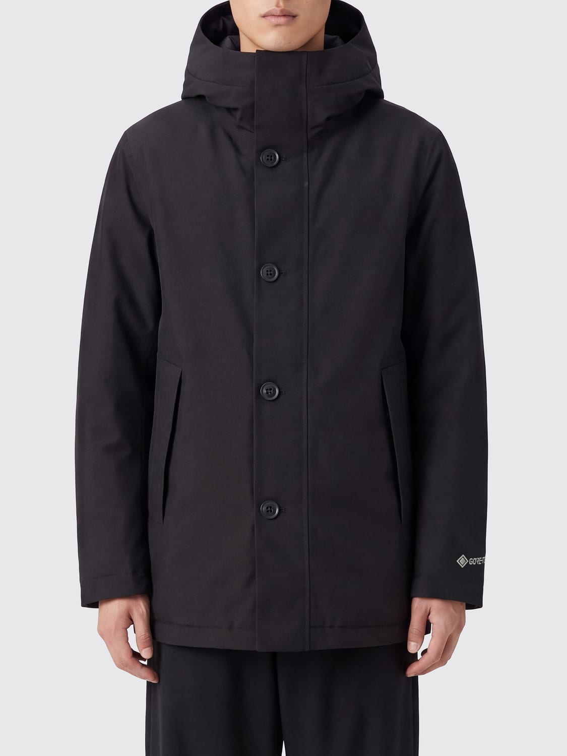 WOOLRICH コート: コート メンズ Woolrich, ブラック - Img 1