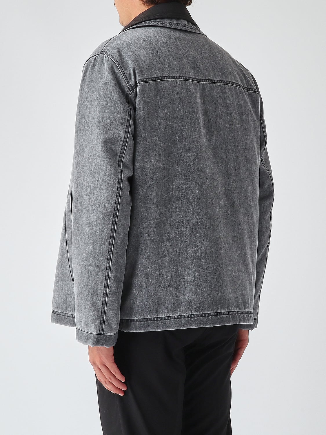 FAY JACKET: Fay Polyamide Shirt Jacket with Iconic Hook Closure, Blue - Img 2