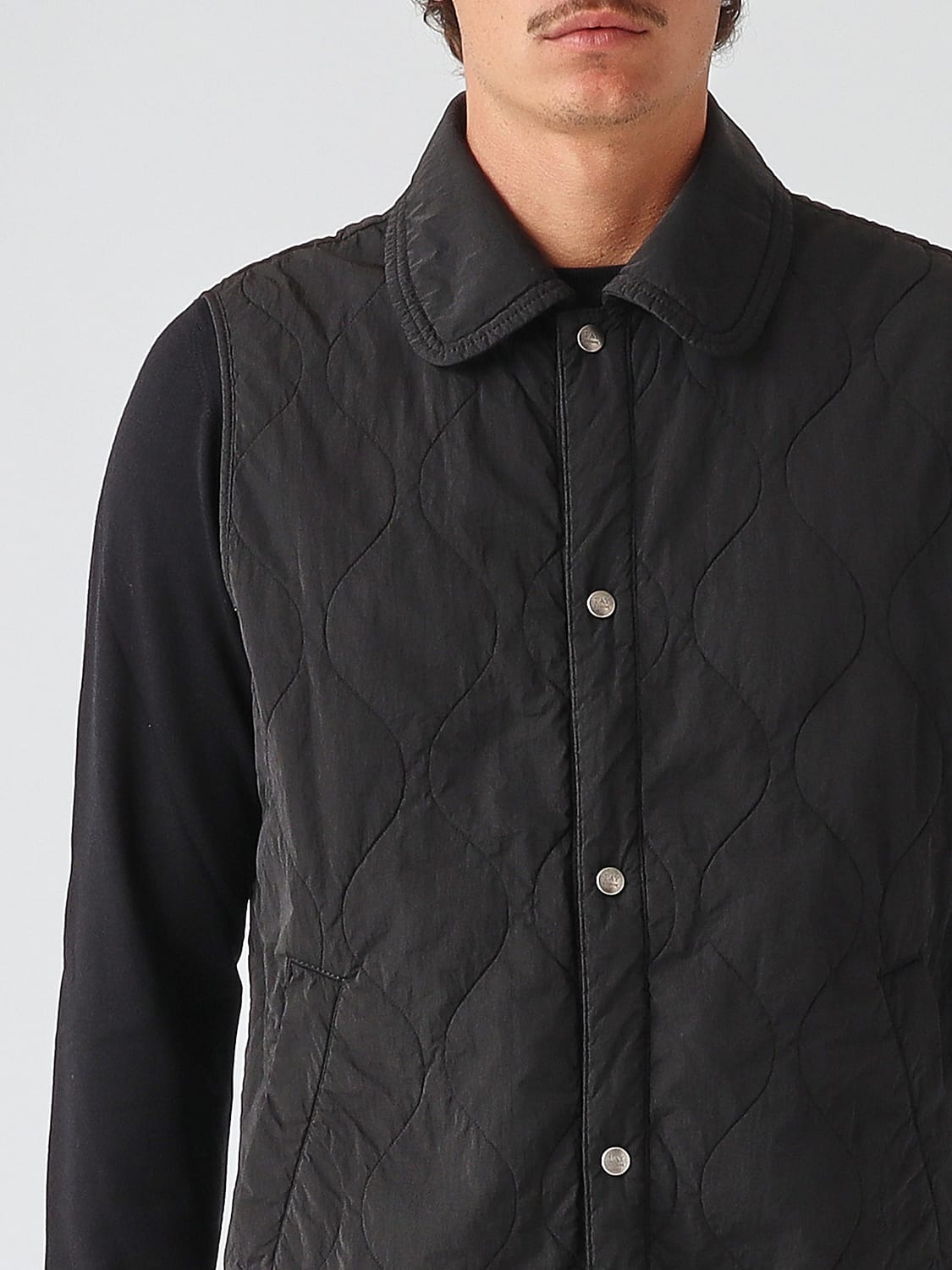 FAY JACKET: Fay Polyamide Shirt Jacket with Iconic Hook Closure, Blue - Img 4