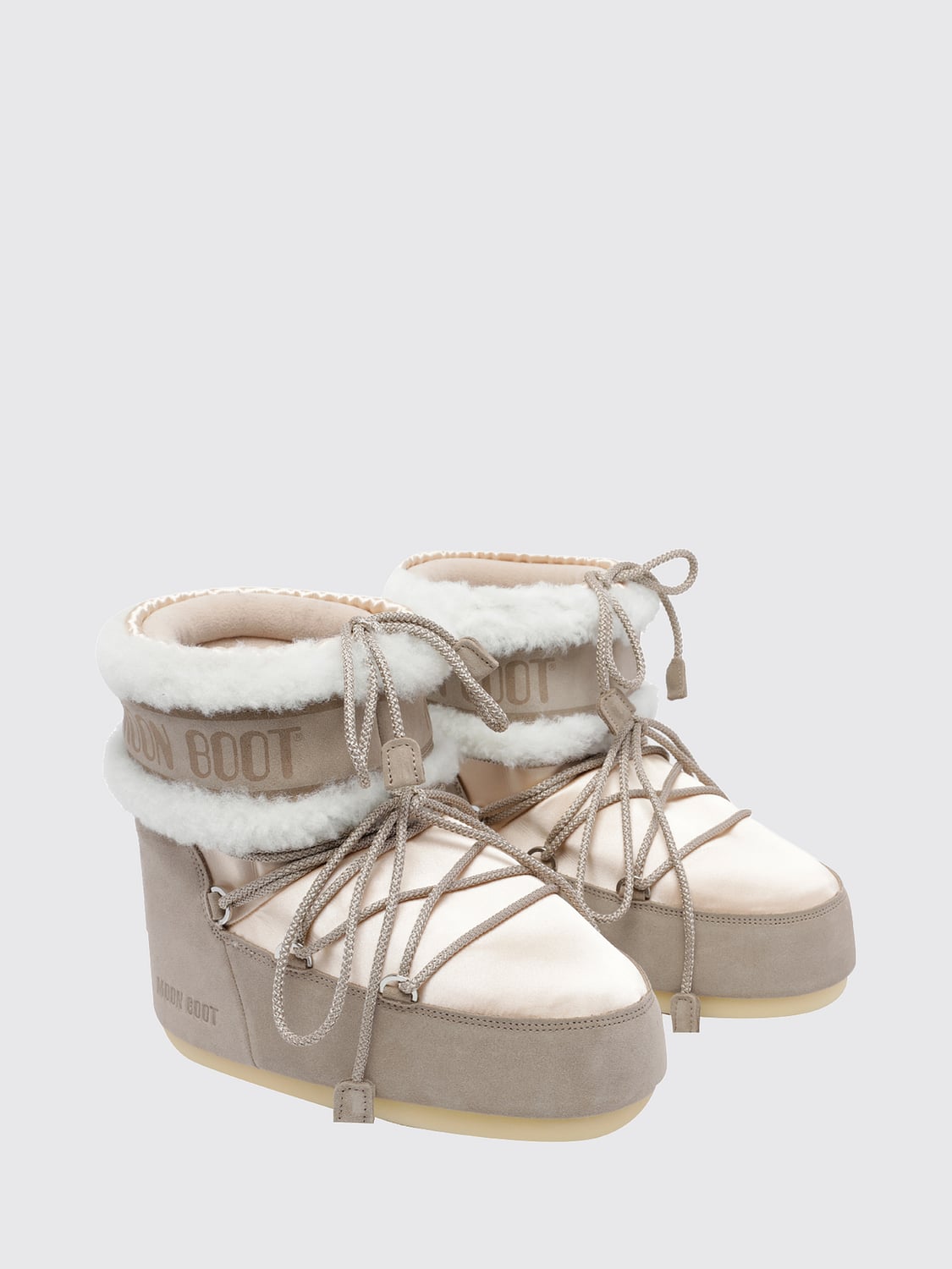 MOON BOOT BOOTS: Boots woman Moon Boot, Beige - Img 2