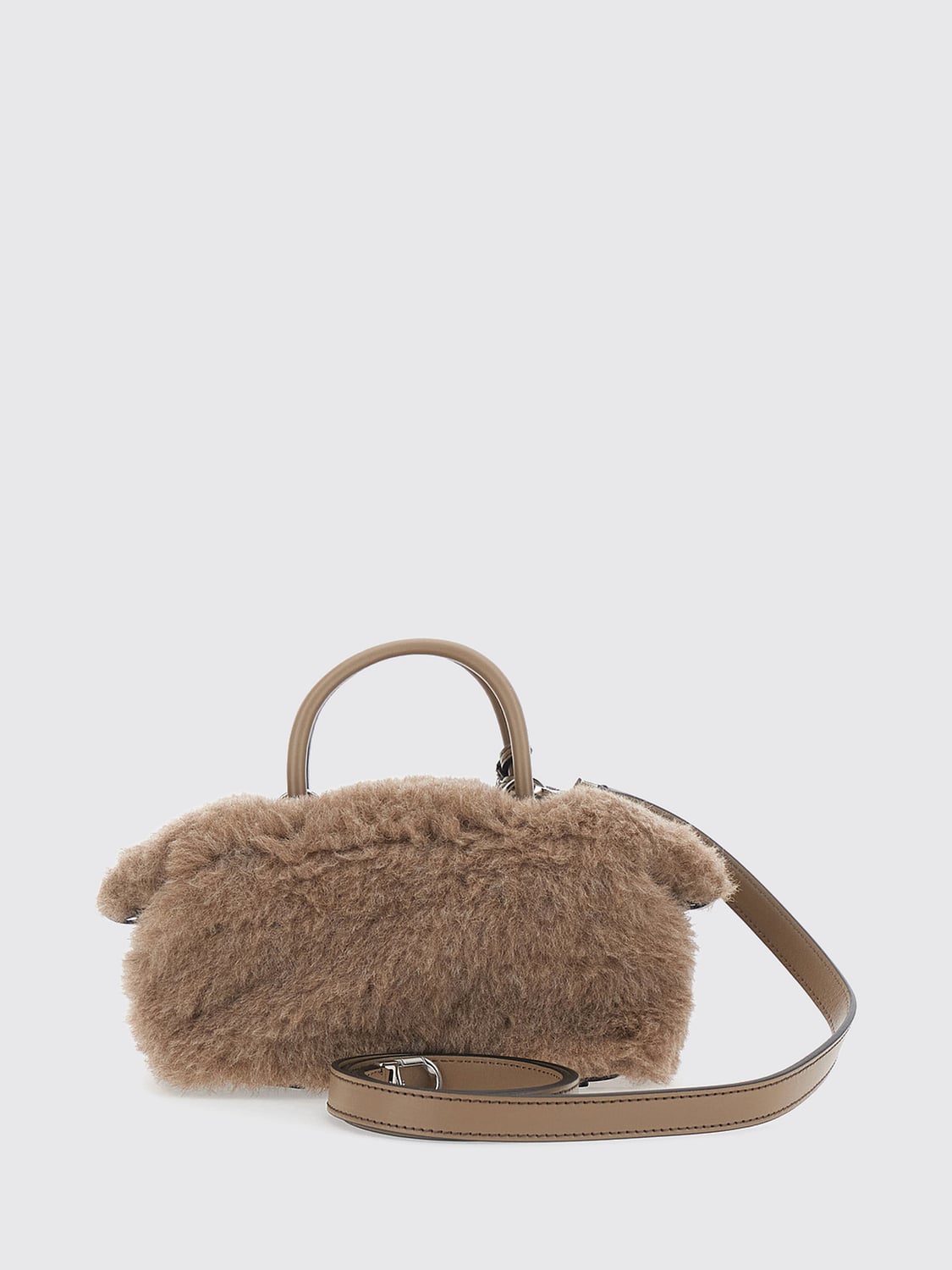 MAX MARA BORSA A SPALLA: Borsa a spalla donna Max Mara, Beige - Img 2