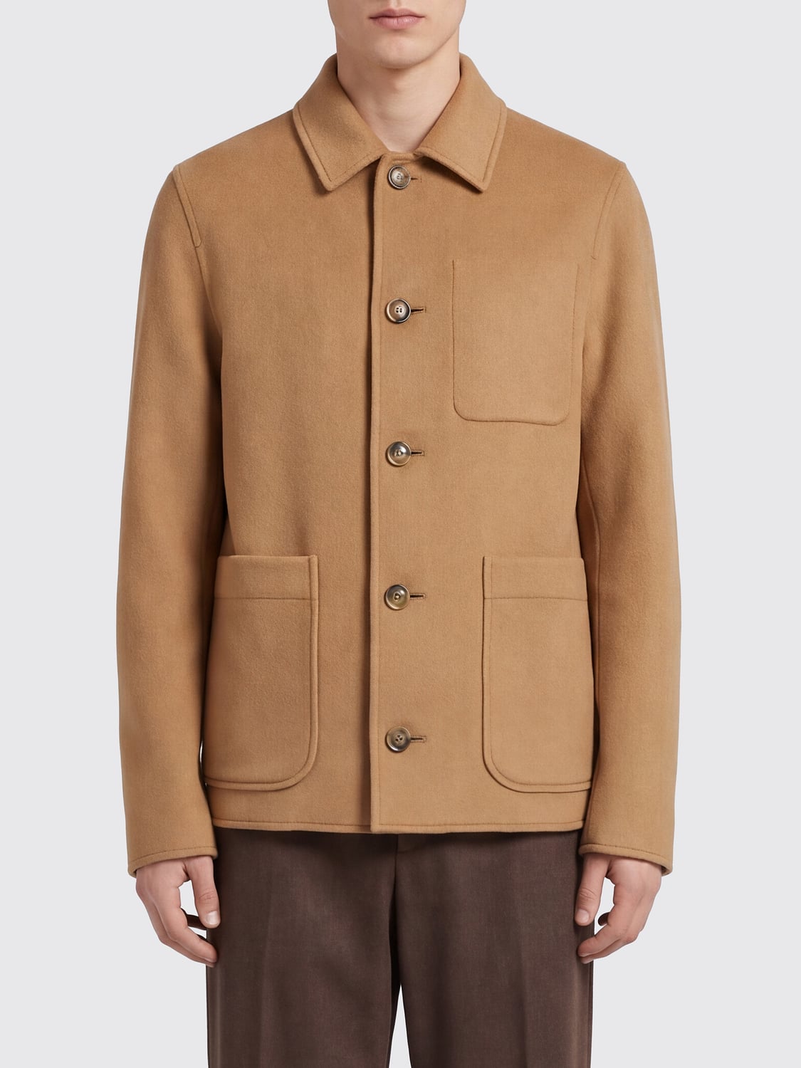 AMI PARIS ABRIGO: Abrigo hombre Ami Paris, Beige - Img 1
