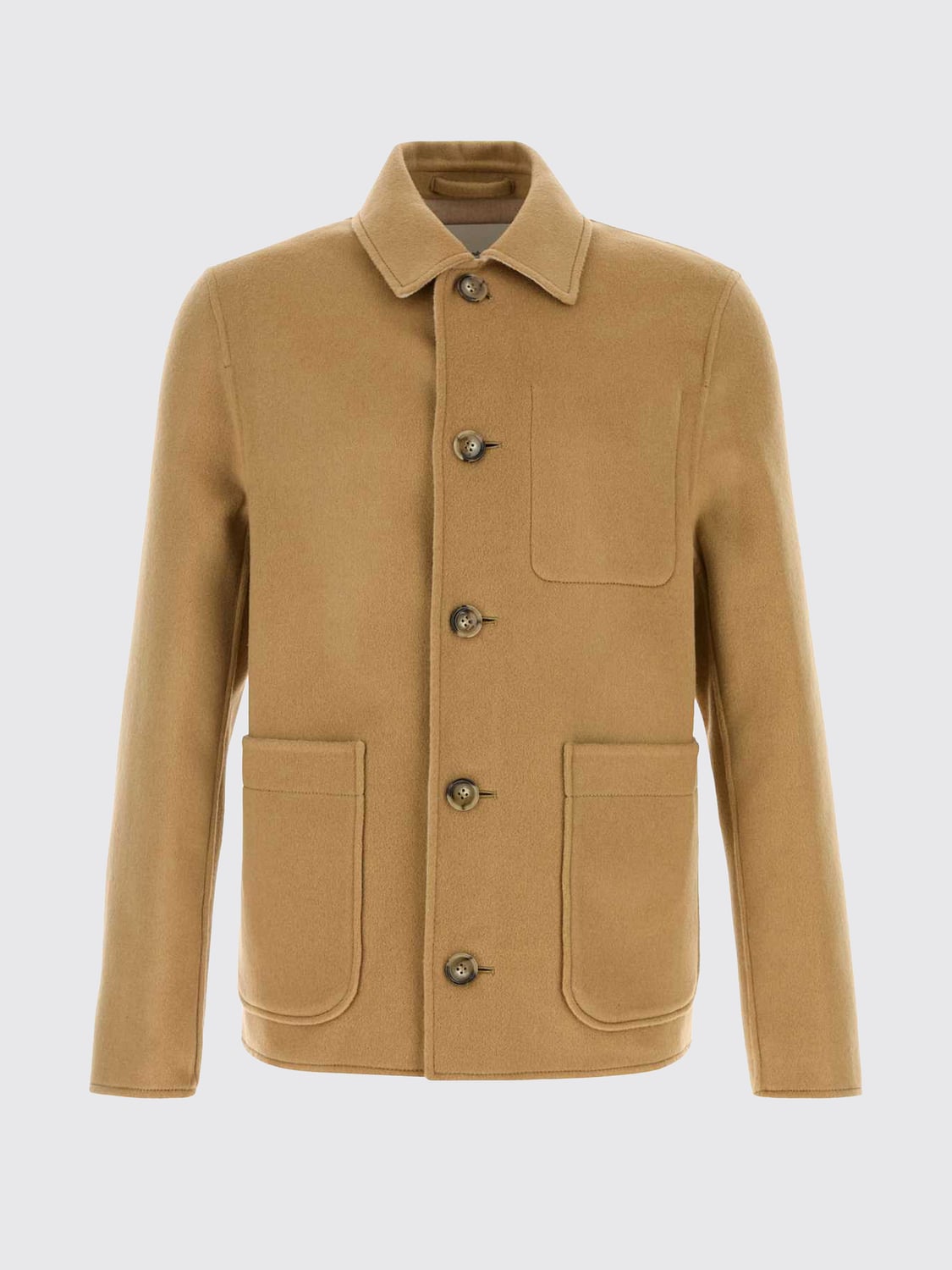 AMI PARIS ABRIGO: Abrigo hombre Ami Paris, Beige - Img 2