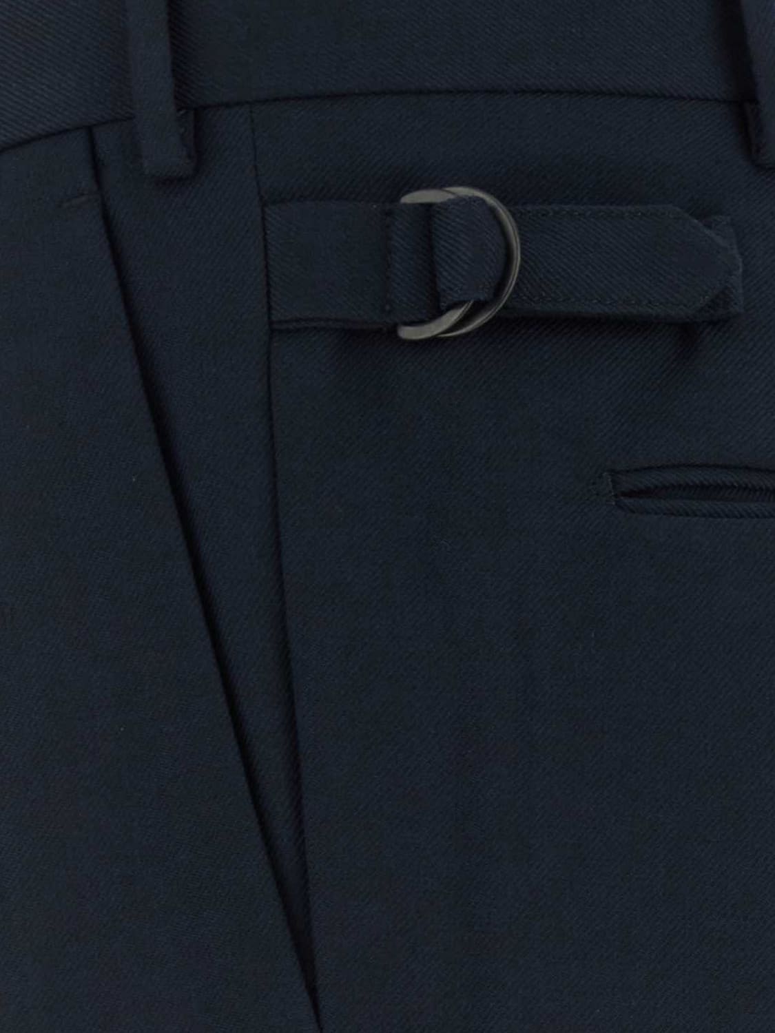 CELLAR DOOR パンツ: Cellar Door Nev プリーツ入りビスコースブレンド テーラードパンツ, ブルー - Img 4