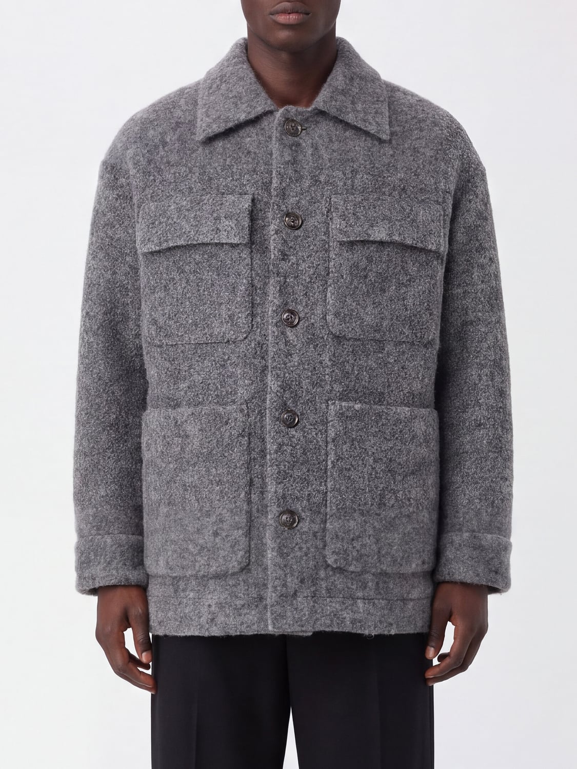 DOLCE & GABBANA SHIRT: Shirt men Dolce & Gabbana, Grey - Img 1