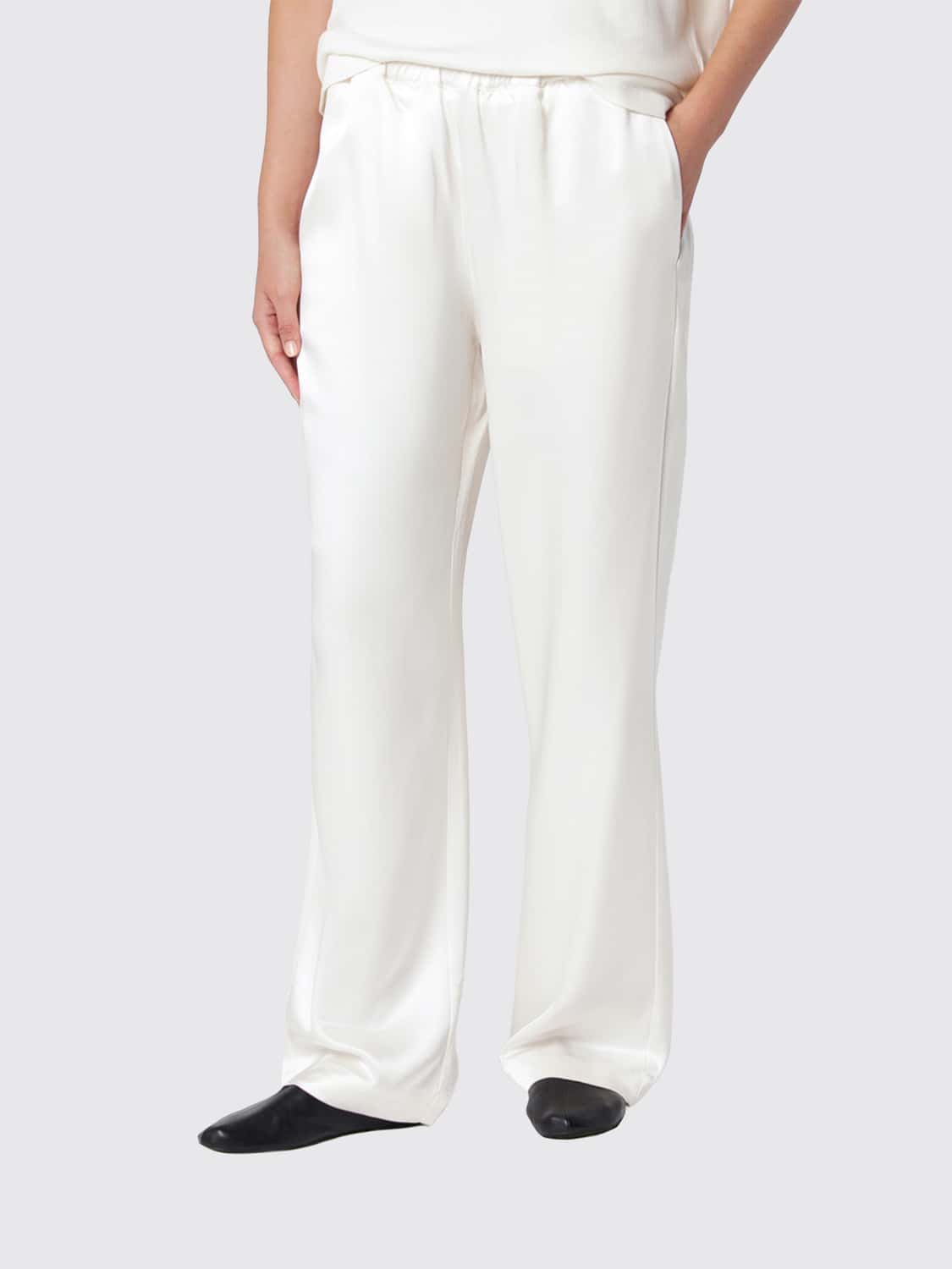 ROHE PANTS: Pants woman Rohe, White - Img 1