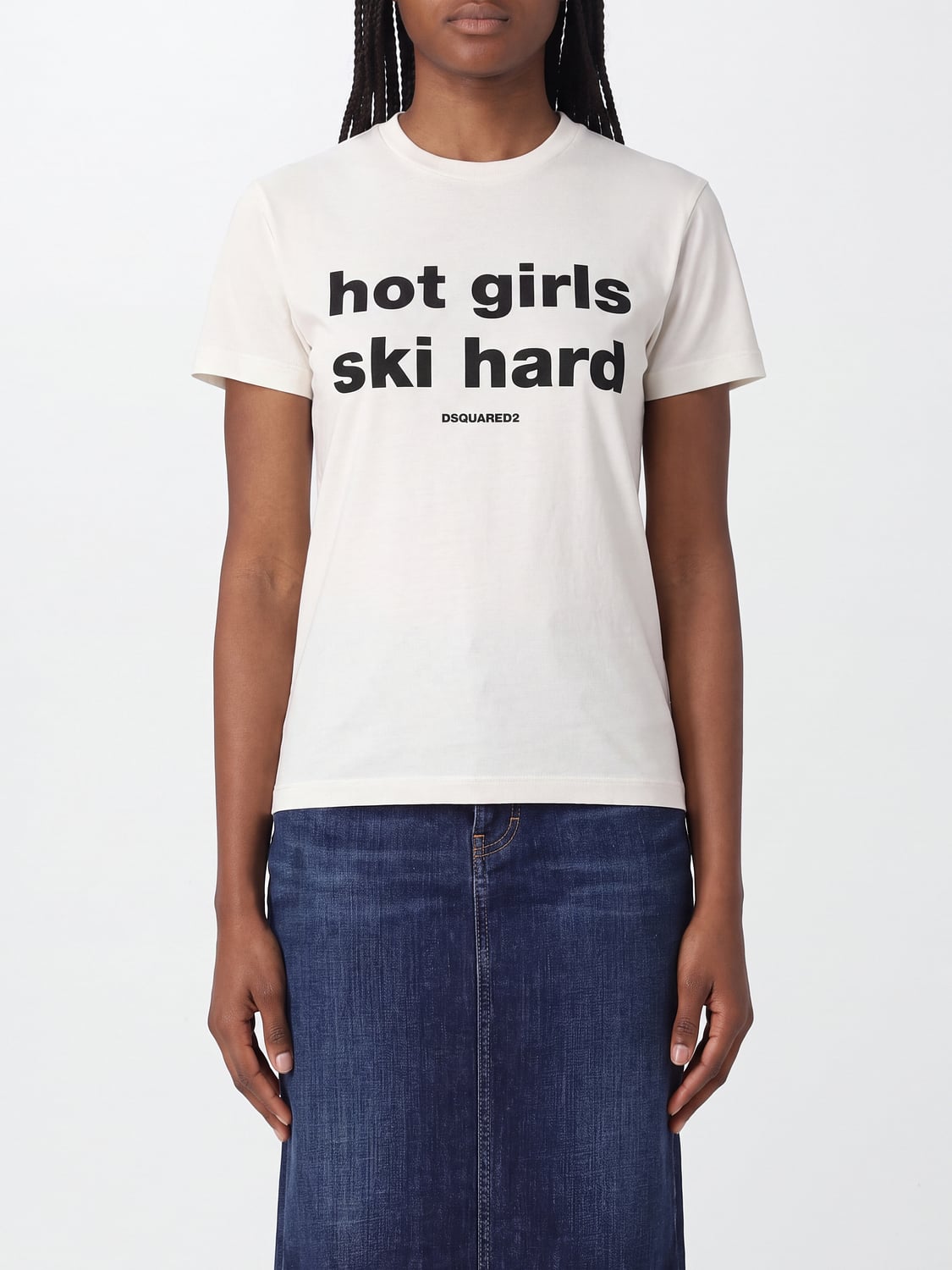 DSQUARED2 CAMISETA: Camiseta mujer Dsquared2, Blanco - Img 1
