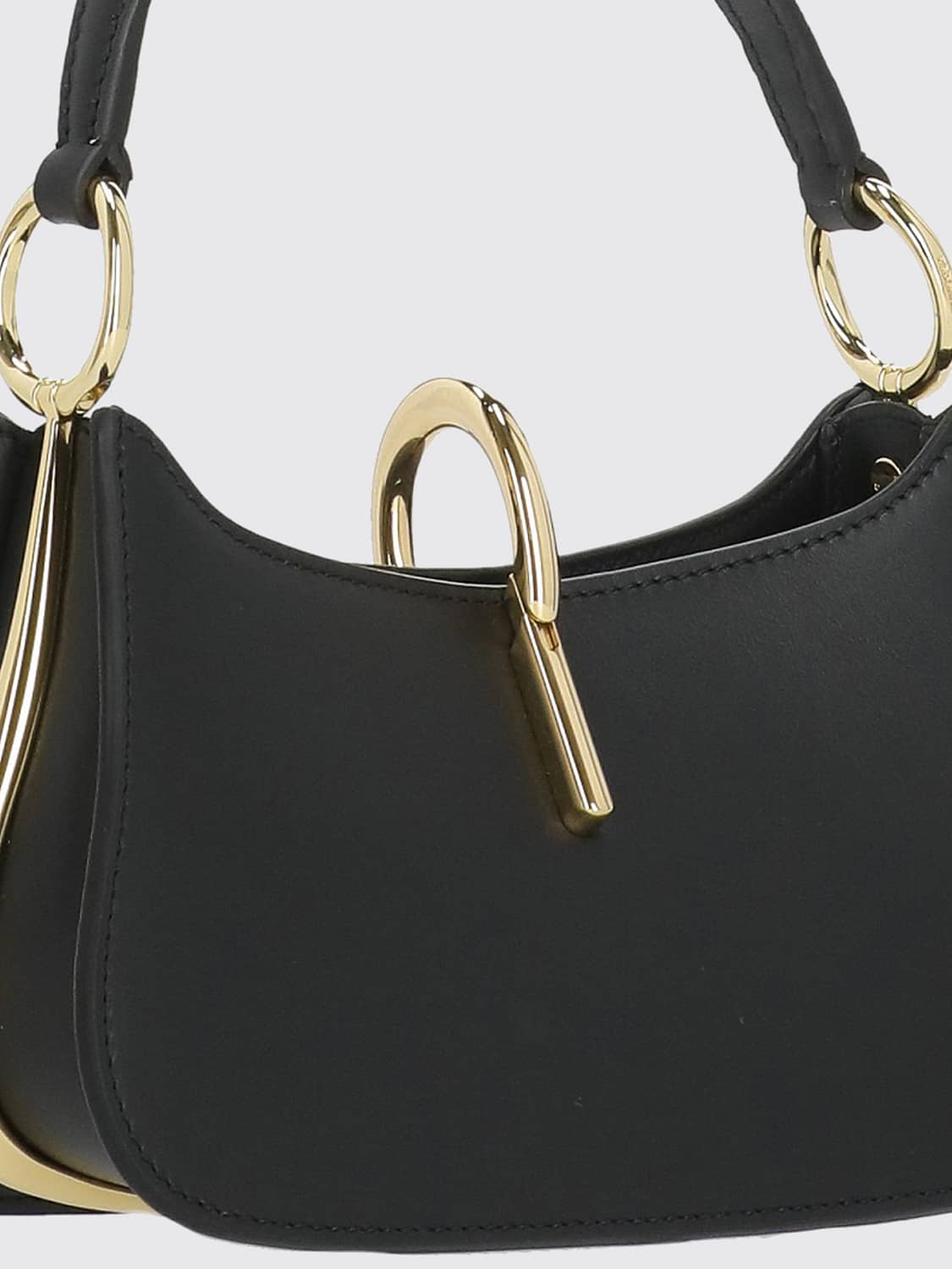 RABANNE BORSA A SPALLA: Borsa a spalla donna Rabanne, Nero - Img 4