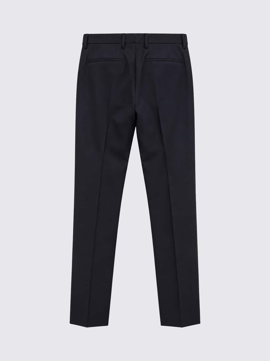 CANALI 팬츠: Canali 슬림 핏 플리츠 개버딘 테일러드 팬츠, 블루 - Img 3