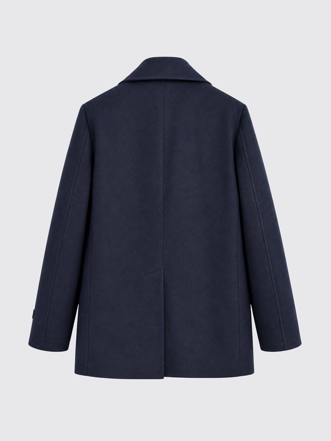 CANALI 코트: Canali 슬릿 포켓 더블 브레스티드 울 블렌드 피코트, 블루 - Img 3