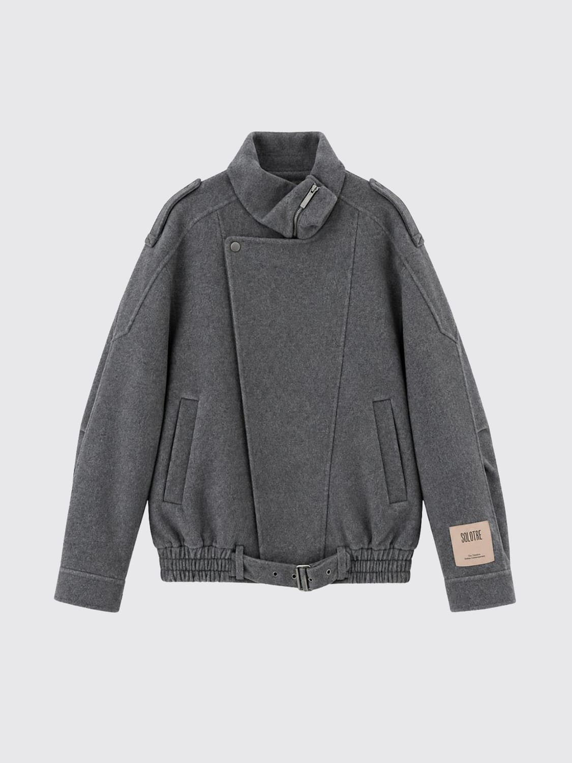 SOLOTRE CAPPOTTO: Cappotto donna Solotre, Grigio - Img 2