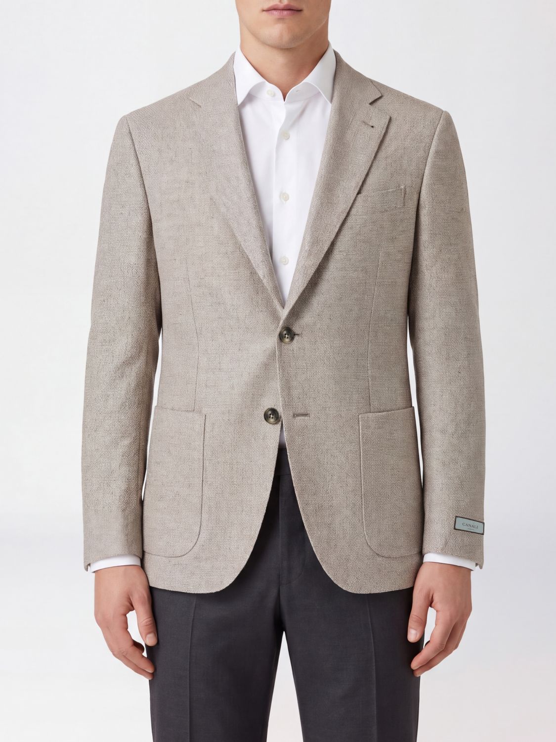 CANALI JACKET: Jacket men Canali, Beige - Img 1